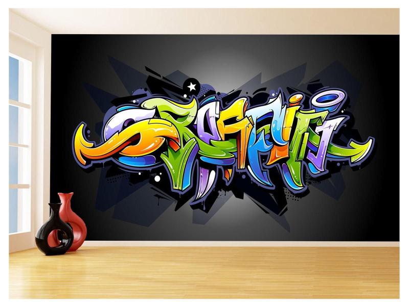 Imagem de Papel De Parede 3D Arte Graffiti Mural Grafite 3,5M Tra82