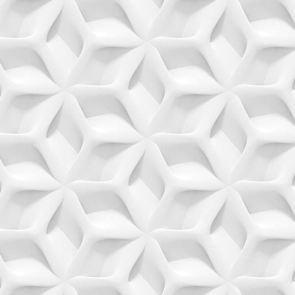 Imagem de Papel De Parede 3D Bumerangue Hexagano Geometrico Decorativo