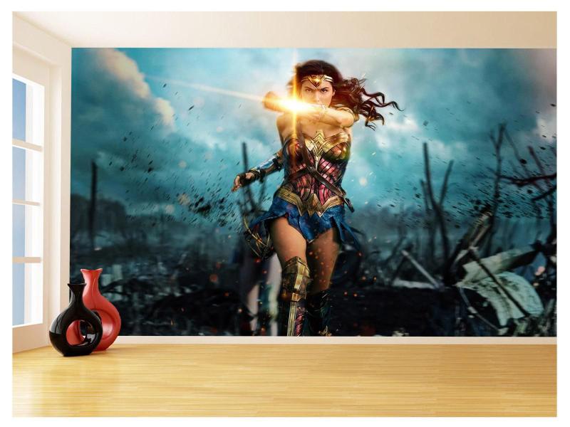 Imagem de Papel De Parede 3D Heroina Mulher Maravilha 3,5M Nhma308