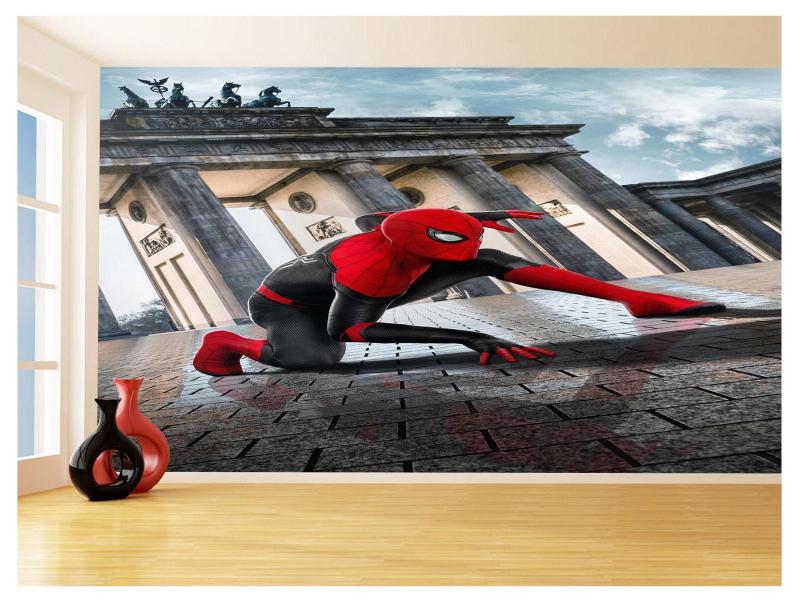 Imagem de Papel De Parede 3D Heróis Homem Aranha Preto 3,5M Nhma294