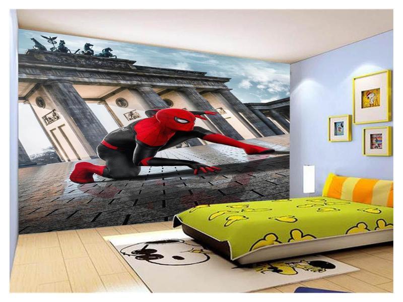 Imagem de Papel De Parede 3D Heróis Homem Aranha Preto 3,5M Nhma294