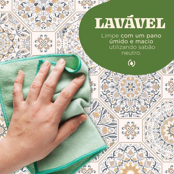 Imagem de Papel De Parede Adesivo Autocolante Tema Azulejo Charmoso Cozinha