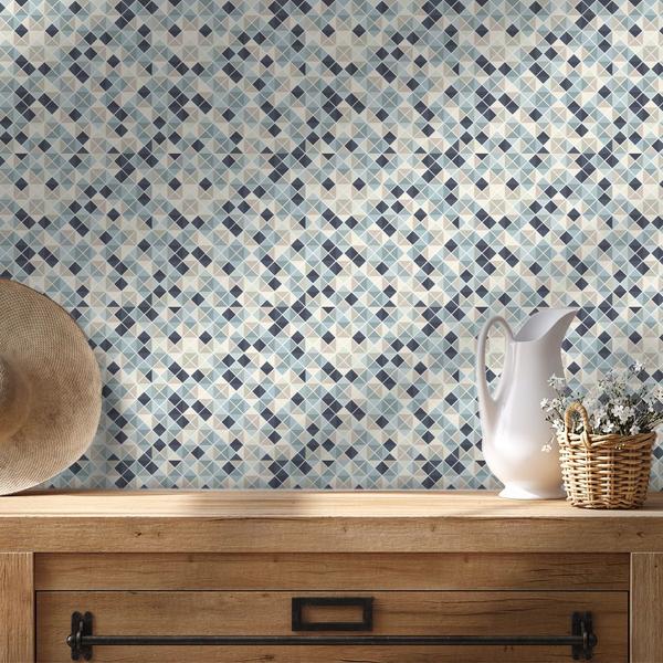 Imagem de Papel de Parede Adesivo Azulejo Cozinha E Banheiro Decorar