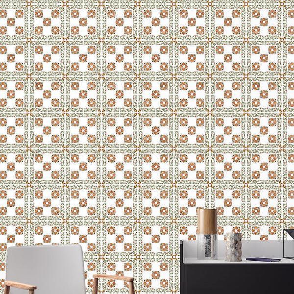 Imagem de Papel de Parede Adesivo Azulejo Português - 041