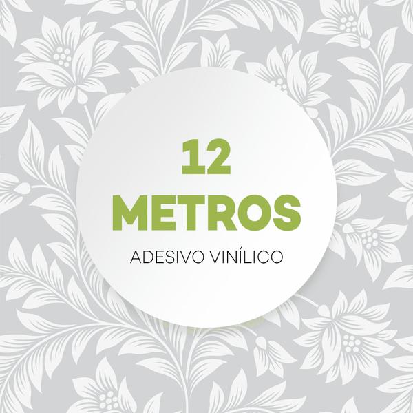 Imagem de Papel De Parede Adesivo Cinza Quarto Floral Vinil Flores 10m