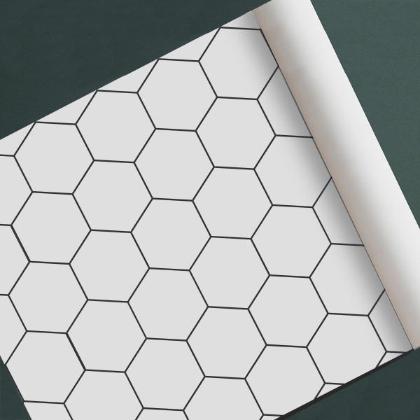 Imagem de Papel de parede adesivo Hexagonal 1824