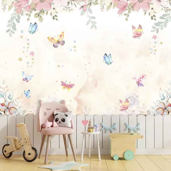 Imagem de Papel de Parede Adesivo Infantil Borboletas 18M² BN 234 - BANNER BANNI - BANNER BANI