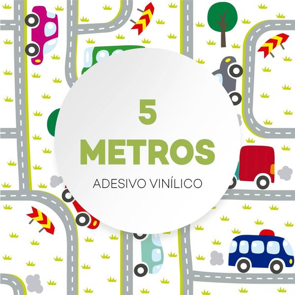 Imagem de Papel De Parede Adesivo Infantil Carros Menino Carrinhos