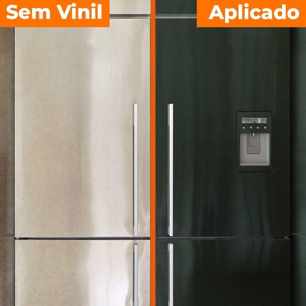 Imagem de Papel de Parede Adesivo Lavavel Metalico Aço Escovado Verde