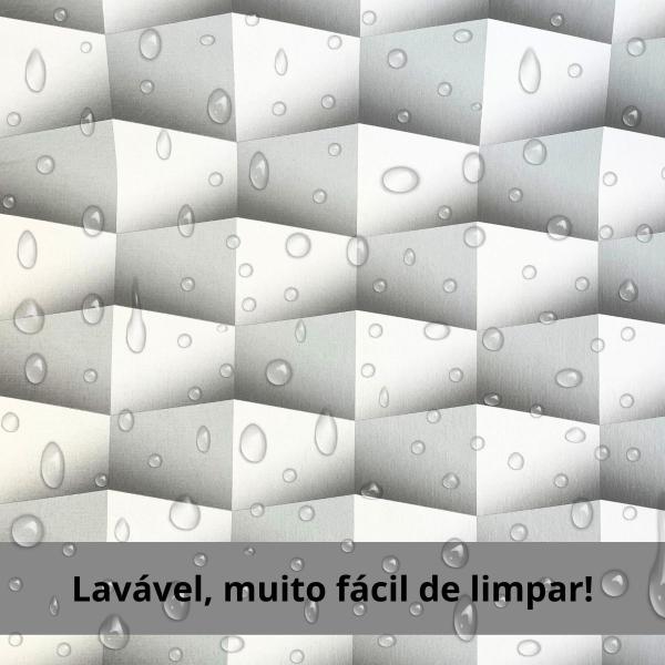 Imagem de Papel de Parede Adesivo Lavavel Sala Quarto Cozinha Gesso 3D Decorativo 10 Metros