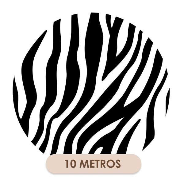 Imagem de Papel De Parede Adesivo Lavável Zebra Animal Print 10m