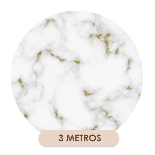 Imagem de Papel de Parede Adesivo Mármore Branco Gold Marmorizado Cozinha Banheiro Lavabo Moderno Quarto Sala de Estar