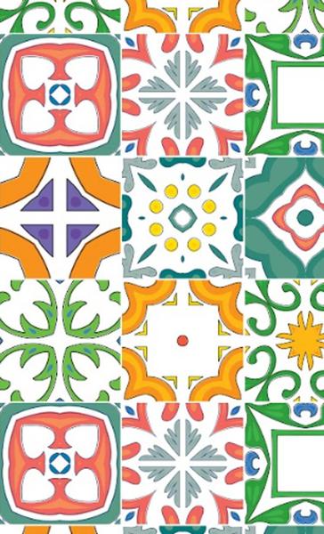 Imagem de Papel de Parede Adesivo para Banheiro Cozinha Azulejo Português AZ 13