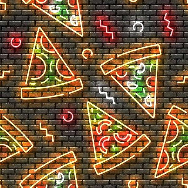 Imagem de Papel de Parede Adesivo Pizza Neon N013180 0,58x2,5M