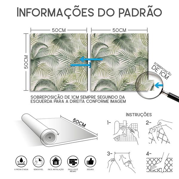 Imagem de Papel De Parede Adesivo Sala Natureza Tons Verdes Quarto