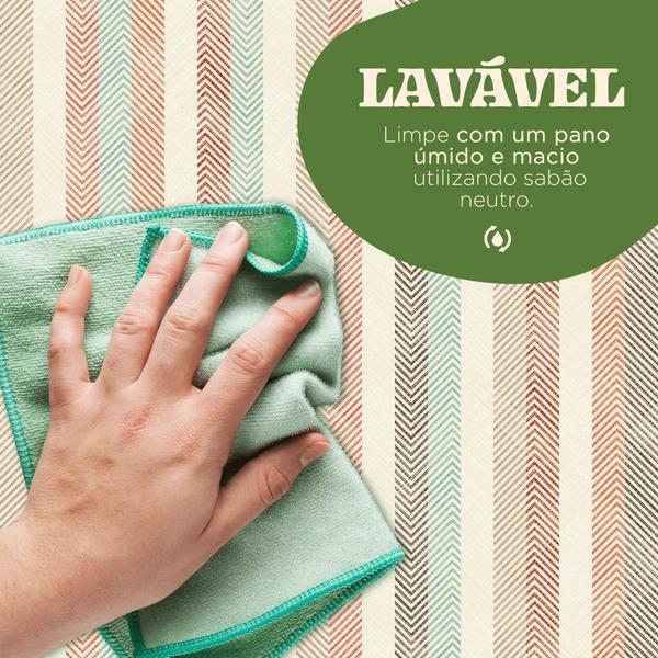 Imagem de Papel de Parede Adesivo Tema Linho Efeito Listras