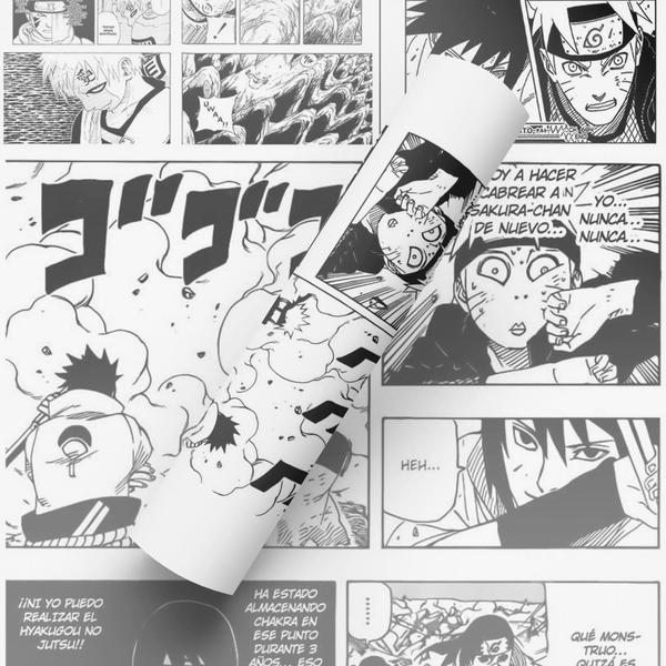 Imagem de Papel de Parede Adesivo Tema Naruto Mangá Quadrinhos