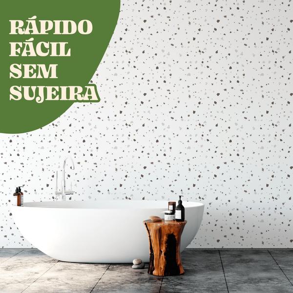 Imagem de Papel de Parede Adesivo Tema Terrazzo Granilite Sala Quarto