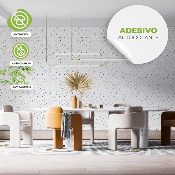 Imagem de Papel De Parede Adesivo Terrazzo Granilite Sala Quarto