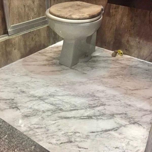 Imagem de Papel de Parede Adesivo Vinil Autocolante Mármore Carrara Branco 1 Metro