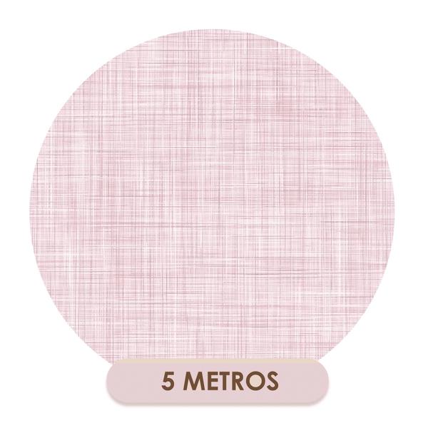 Imagem de Papel De Parede Auto Adesivo Linho Rosa Elegante Moderno Quarto Sala 