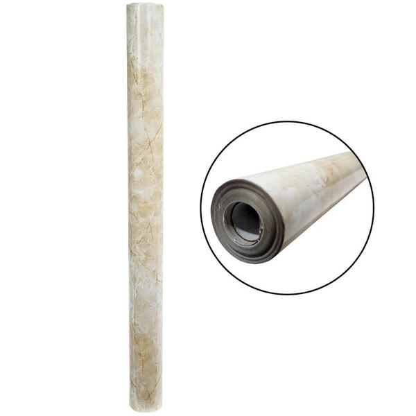 Papel de Parede Auto Adesivo Rolo 0,60 X 10 Metros CASA LYS Bege Areia Papel de Parede Auto Adesivo Rolo 0,60 X 10 Metros CASA LYS Bege Areia