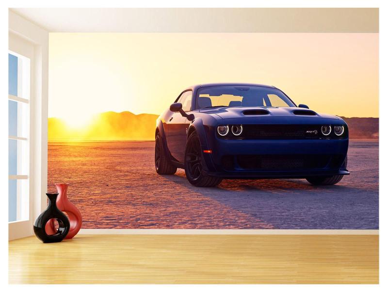 Imagem de Papel De Parede Carro Dodge Challenger Hellcat 3,5M Car68