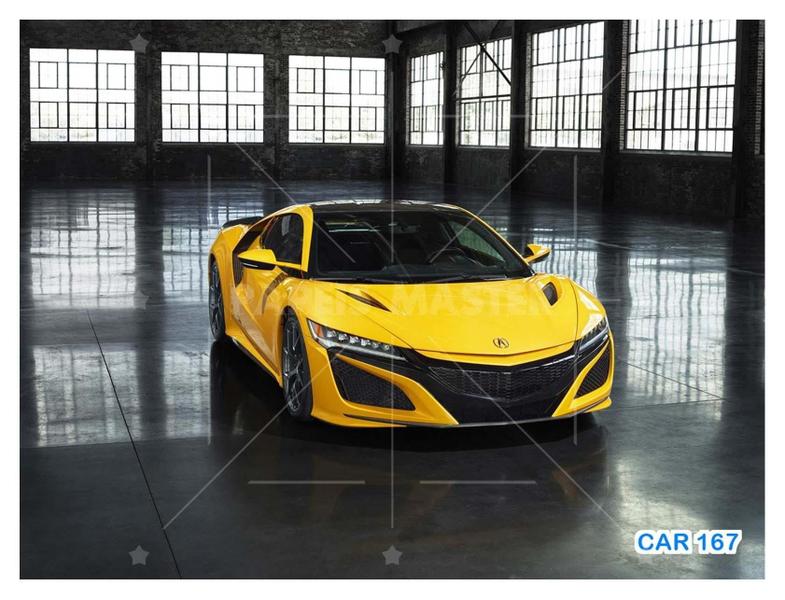 Imagem de Papel De Parede Carro Honda Acura Nsx Amarelo 3,5M Car167