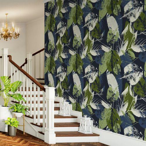 Imagem de Papel De Parede Decorativo Folhagem Folhas Em Close 3,3m