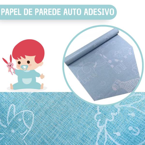 Imagem de Papel de Parede Decorativo Rolo Autoadesivo 45cmx5m Infantil Bebê