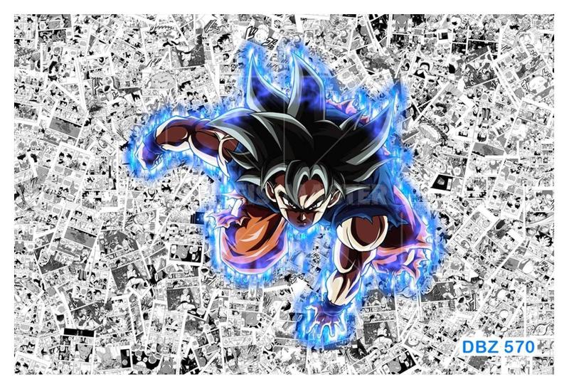 Imagem de Papel De Parede Dragon Ball Goku Super Sayajin 3,5M Dbz570