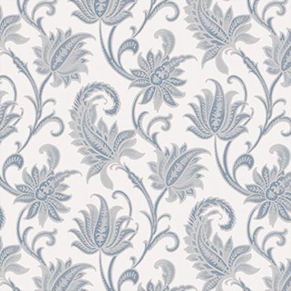 Imagem de Papel de Parede Fiesta Modern Flores Árabes Azul 533052