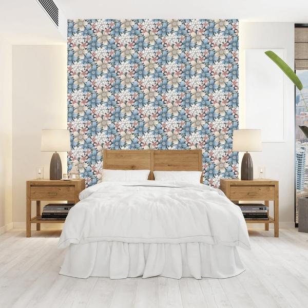 Imagem de Papel de Parede Floral Naiad - Rolo com 10 Metros  Revestimento