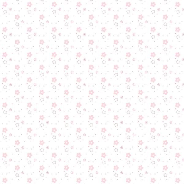 Imagem de Papel de Parede Floral Rosa Infantil Adesivo 2,70x0,57m