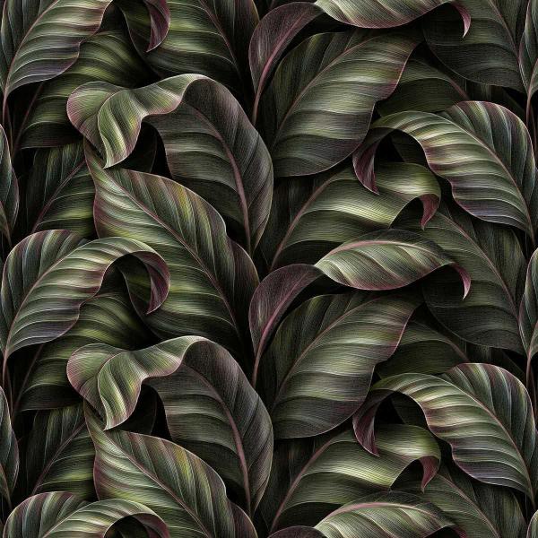 Imagem de Papel De Parede Folhas Tropicais Jardim Verde Varanda 6M