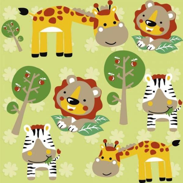 Imagem de Papel de Parede Infantil Safari