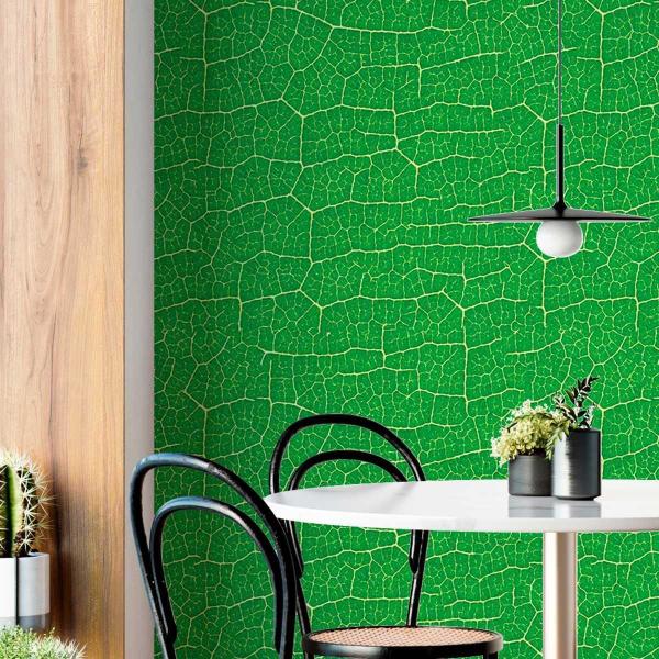 Imagem de Papel De Parede Jardim Verde Textura Geométrica 12M