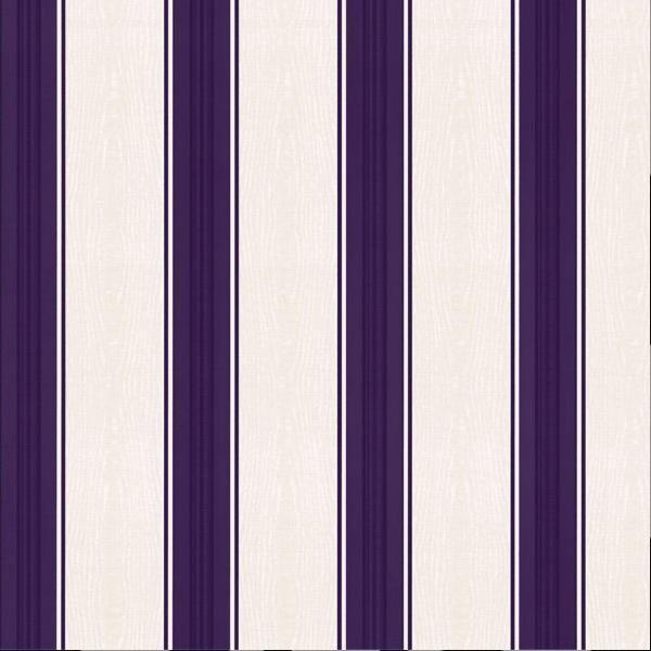 Imagem de Papel De Parede K&G Listrado Roxo Branco Vinílico Lavável