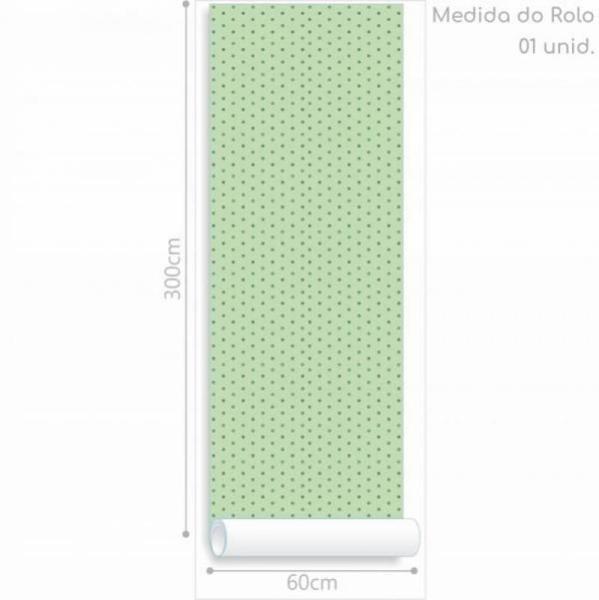 Imagem de Papel de Parede Kids Bolinhas Verde Degradê