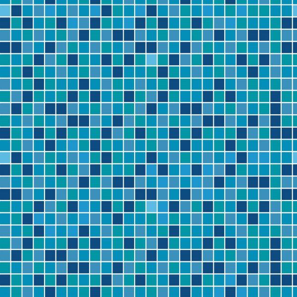 Imagem de Papel de Parede Lavável Pastilhas Azul-Piscinas 6m