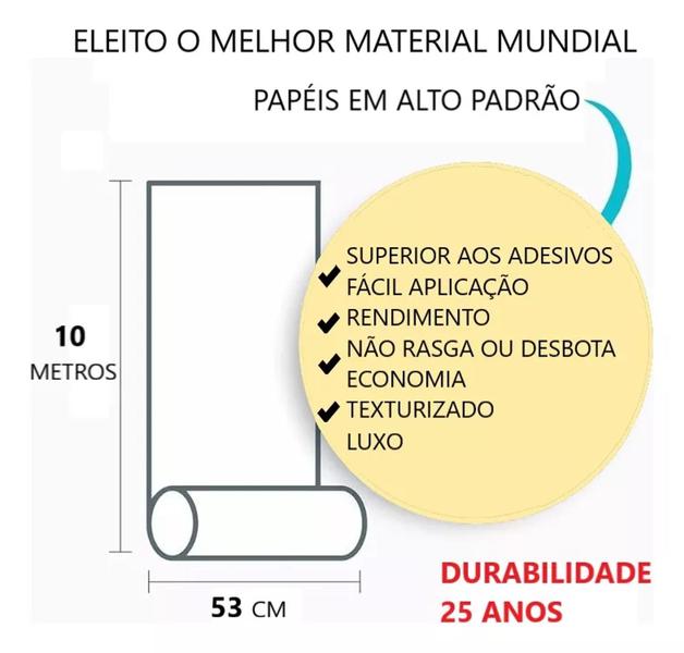 Imagem de Papel De Parede Magnific Geométrico Zara Gold Rolo de 10mx0,53cm