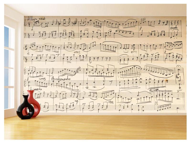 Imagem de Papel De Parede Música Partitura Nota MUS103 1,75X2,0M