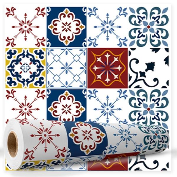 Imagem de Papel De Parede Para Cozinha Azulejo Autoadesivo Português 3mx47cm