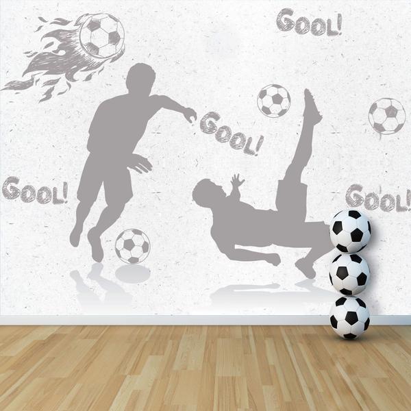 Imagem de Papel de Parede Quarto Menino Jogo de Futebol Painel 9m²