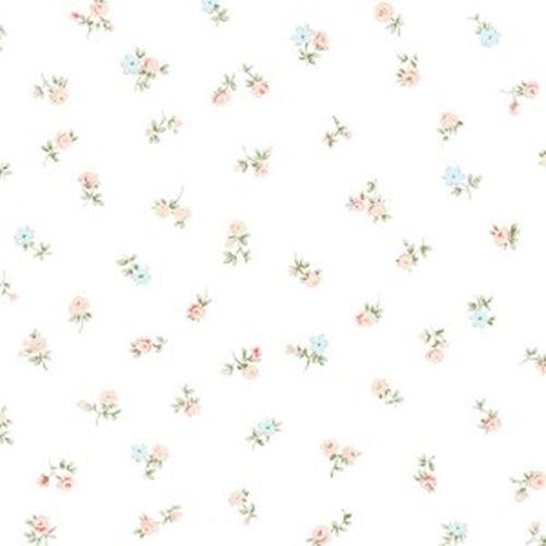 Imagem de Papel De Parede Romântico Abby Rose 3 Floral Rosa Ab27651