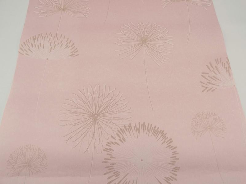 Imagem de Papel de Parede - Rosa com Detalhes em Areia e Branco - Rolo com 10m x 53cm - LMS-PPY-904