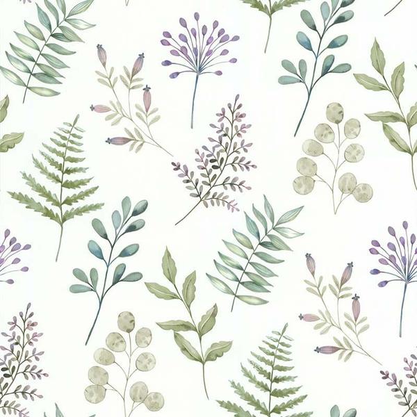 Imagem de Papel de Parede Sejours Et Chambres Petites Plantes 51194304 - Rolo: 10m x 0,53m