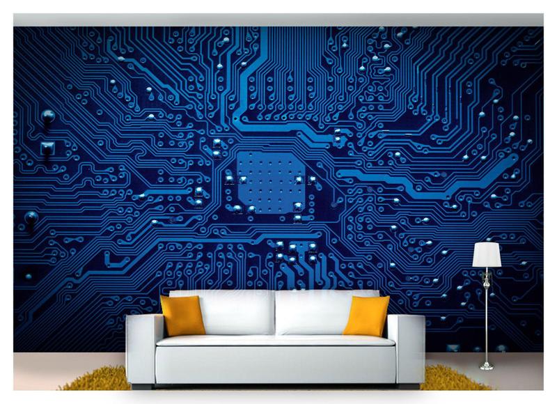 Imagem de Papel De Parede Tecnologia Finanças Computação 7,50M² Tec04