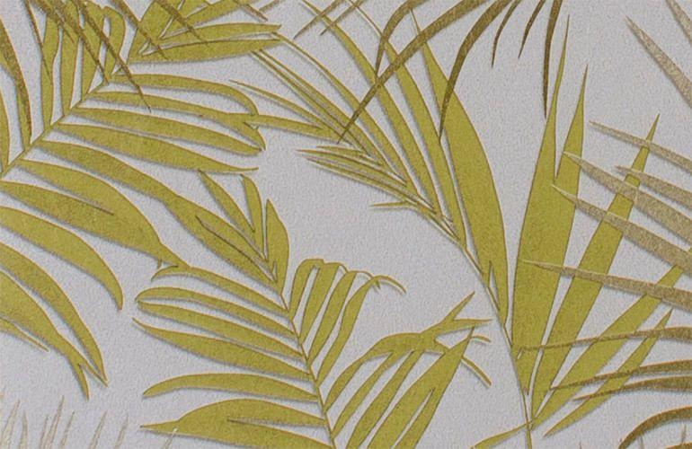 Imagem de Papel de Parede Texturizado Folhas Tropicais (0,53m x 10m)