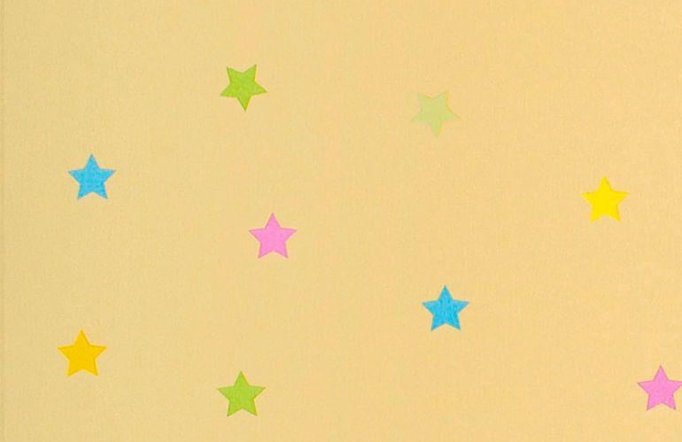 Imagem de Papel de Parede Texturizado Infantil Estrelas Happy World (0,53m x 10m)